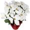 22" White Artificial Christmas Poinsettia Flowers with Wrapped Base